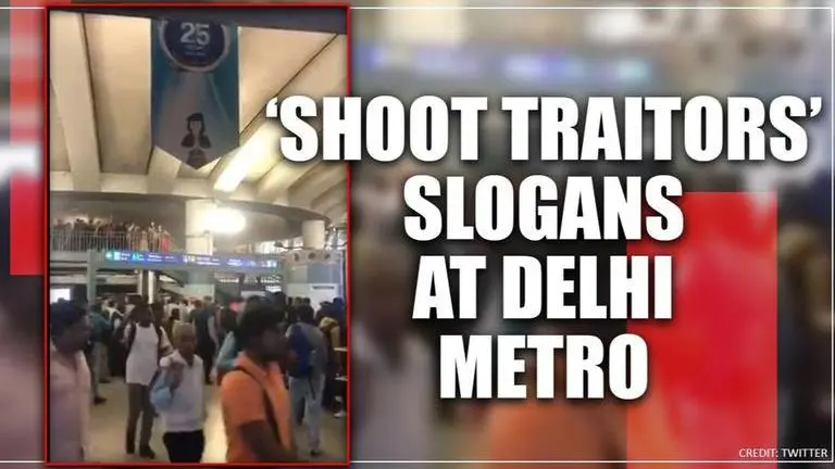 SHOCKING: 'Shoot traitors' slogans raised at Delhi's Rajiv Chowk metro, 6 detained by cops Shoot traitors