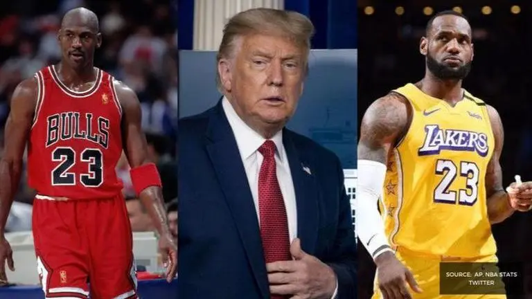 Donald Trump picks Michael Jordan over LeBron James since Bulls legend "wasn't political" donald trump