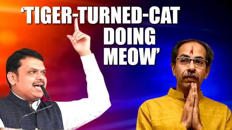 Fadnavis taunts 'Meow Meow Sena' over Savarkar, says orders coming from 'Delhi Matoshree' Fadnavis