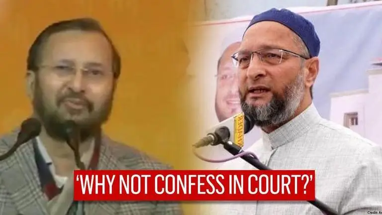 Owaisi slams Javadekar over Babri demolition remark: 'Why not proudly confess in court?' Asaduddin Owaisi