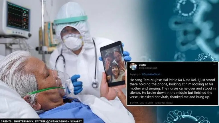 'Heartbreaking': Son sings ‘Tera Mujhse Hai’ on last call with mother dying of COVID-19 COVID-19