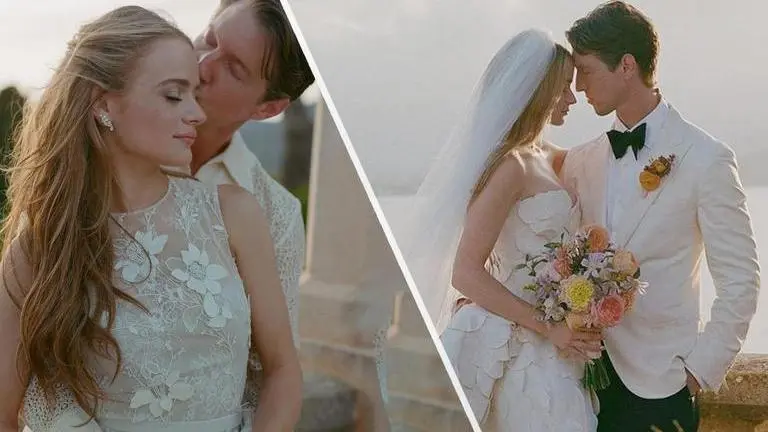 Joey King-Steven Piet Exchange Vows In The Great Gatsby Spanish-style Mallorca Wedding Joey King