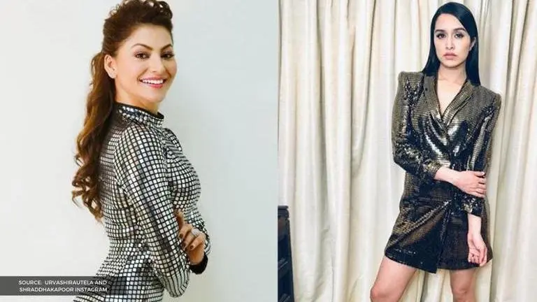 Urvashi Rautela or Shraddha Kapoor: Who rocked the shimmery outfit better? Urvashi Rautela