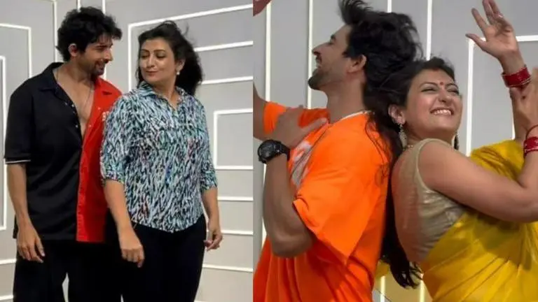 Juhi Parmar, Hussain Kuwajerwala celebrate 21 years of Kumkum with a lively dance | Watch Kumkum