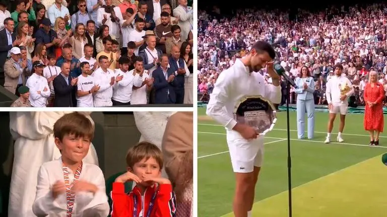 Novak Djokovic delivers classy speech after losing to Alcaraz in Wimbledon final- WATCH