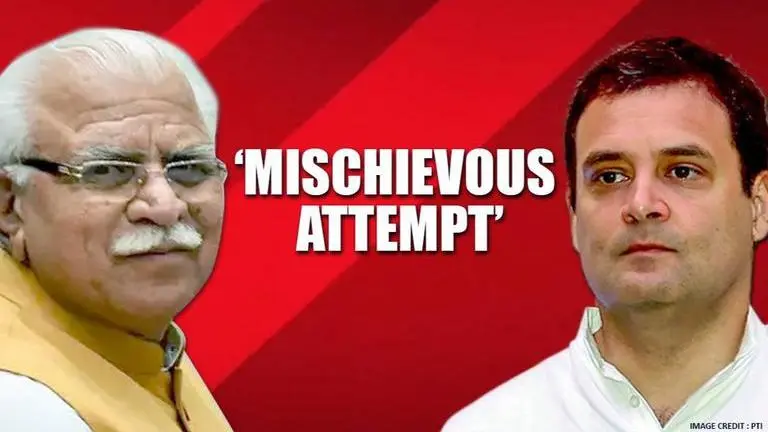 Haryana CM Khattar slams Cong's 'mischievous attempt' to blame BJP for Delhi violence Khattar