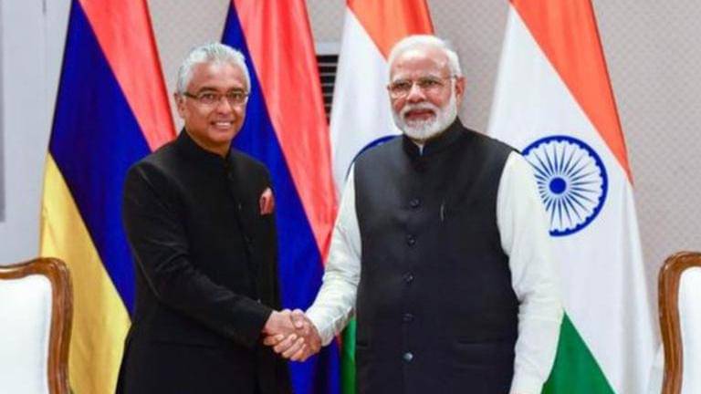 'Symbol of a great friendship' Mauritius PM Pravind Jugnauth on key