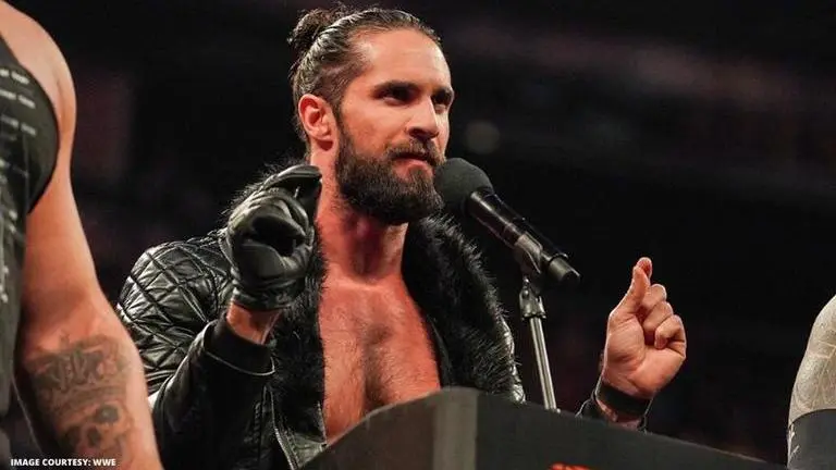 Seth Rollins reacts to Goldberg's WWE Super ShowDown win against ‘The Fiend’ Bray Wyatt Seth Rollins