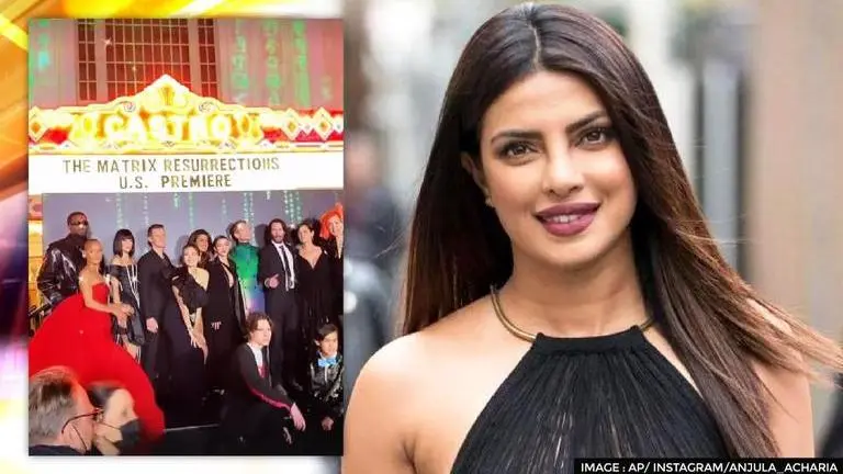 Priyanka Chopra dazzles at 'Matrix Resurrections' US premiere with Keanu Reeves & others Priyanka Chopra, Keanu Reaves, The Matrix Ressurections, The Matrix Ressurections US premiere, Priyanka Chopra green carpet look