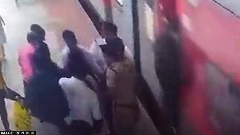 In yet another brave act, RPF official saves woman from falling under ...
