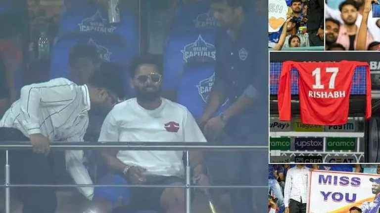 GT vs DC: Rishabh Pant's 1st public appearance on cricket field breaks the internet- WATCH Rishabh Pant in Arun Jaitley Stadium
