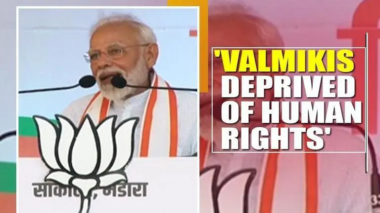 Valmikis were deprived of basic rights until Art 370 was axed: PM Modi J&K