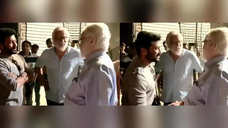 R Madhavan introduces Suriya to Nambi Narayanan on 'Rocketry' sets; 'my very close friend' R Madhavan, Suriya