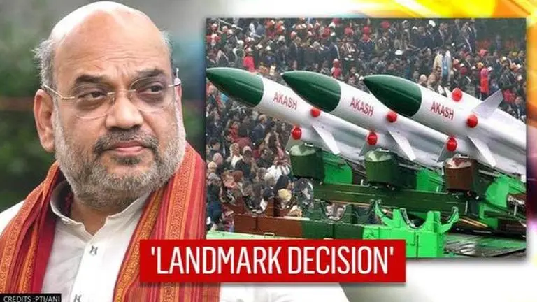 Amit Shah hails Union cabinet’s ‘landmark decision’ to export Akash missile system Amit Shah