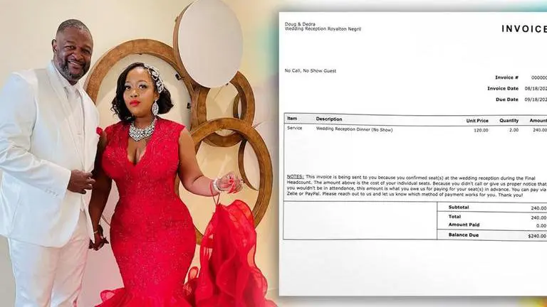 Chicago couple sends ₹1700 bill to the no-shows at their wedding; sparks online debate Chicago couple