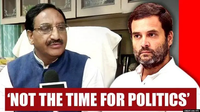 "Not the time for politics', Union Min Pokhriyal slams Rahul Gandhi for lockdown remarks Pokhriyal