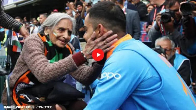 When Virat Kohli and co. met 87-year-old superfan Charulata Patel one year ago: Watch Virat Kohli