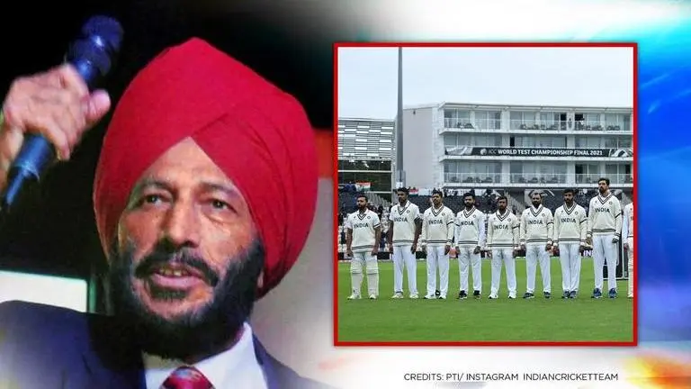 WTC Final: Team India players wear black armbands in memory of 'Flying Sikh' Milkha Singh WTC Final, Milkha Singh