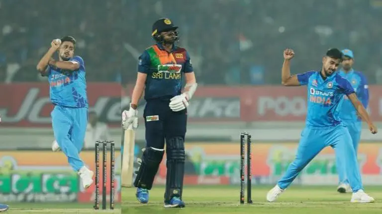 Umran Malik's peach of a delivery sends Maheesh Theekshana's stump cartwheeling - Watch Umran Malik