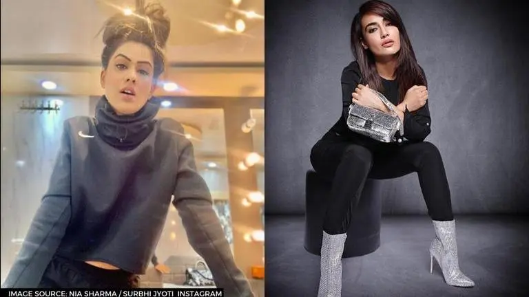 Surbhi Jyoti and Nia Sharma show their fans how to pose with a poker face Surbhi Jyoti