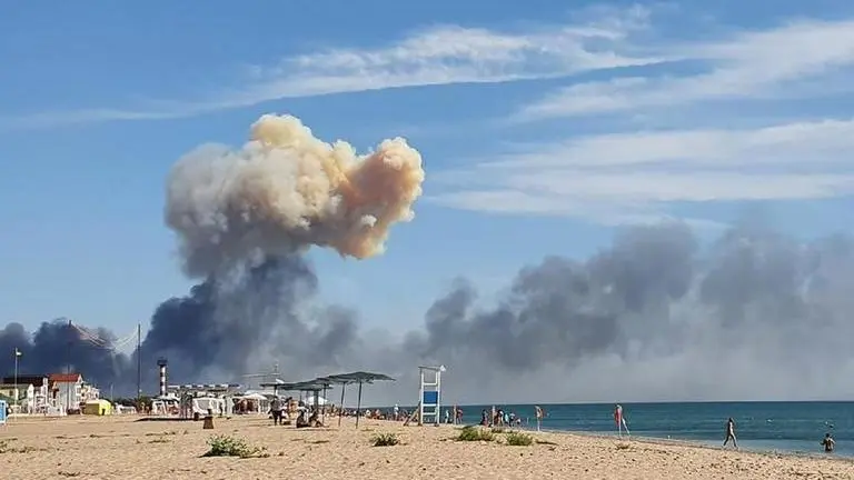 Emergency declared in Crimea after explosions rock Russian airbase killing 1, injuring 14 Crimea