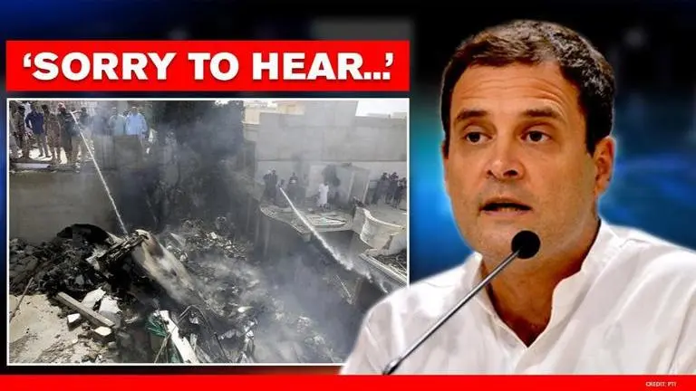 Karachi plane crash: Rahul Gandhi expresses sorrow, prays for 'miraculous survivals' Rahul Gandhi