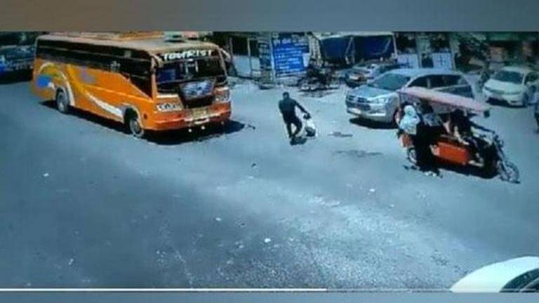 In uttarakhand, cpu jawan saves toddler's life after she falls off rickshaw on road; watch