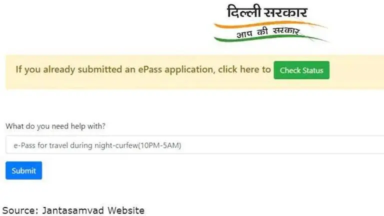 How to get curfew pass? Here is a step-by-step guide to obtain a curfew pass online Image Source: Jantasamvad Website