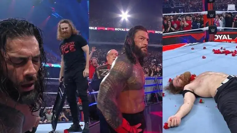 WWE Royal Rumble 2023 Highlights: Roman Reigns dismantles KO, gets attacked by Sami Zayn WWE