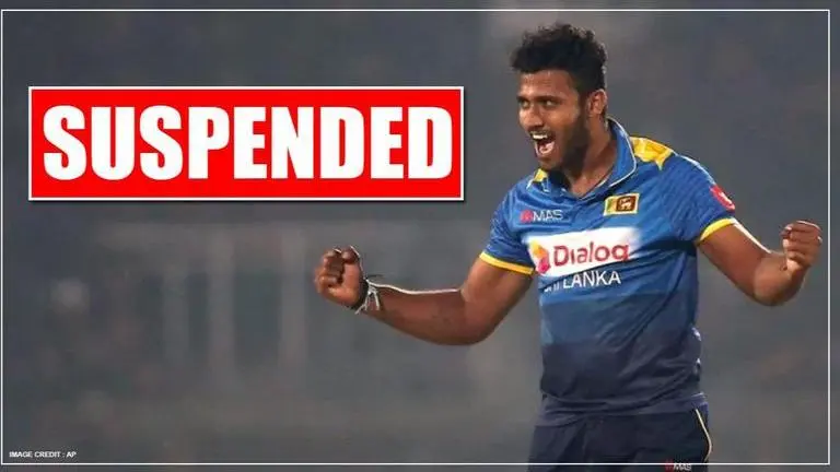 Sri Lanka Cricket board suspends Shehan Madushanka for alleged possession of drugs Sri Lanka