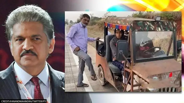 Anand Mahindra offers Bolero to man who built automobile from scrap for his son; Watch Anand Mahindra