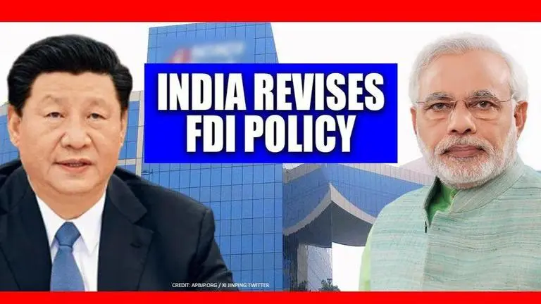 India revises FDI policy- govt nod required by all neighbouring nations to invest in cos India