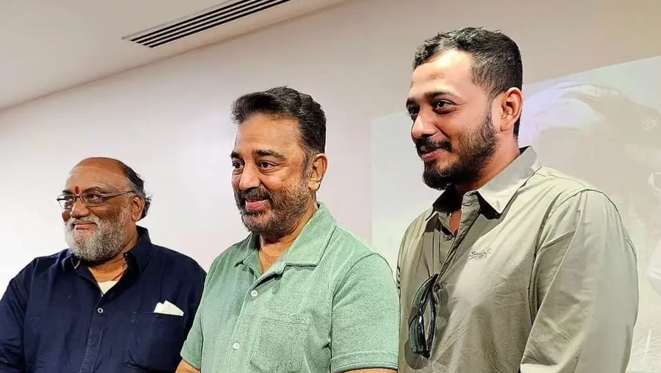 Kamal Haasan with Manjummel Boys director