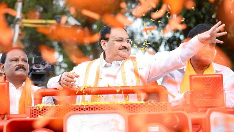 Bjp chief takes on congress over poll promise to ban bajrang dal: anything for votes