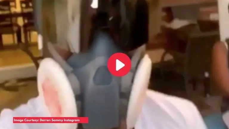 Coronavirus: Darren Sammy sports unique mask at home under self-quarantine; watch video Coronavirus