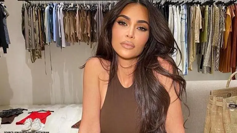 Kim Kardashian stuns in beige beachwear for her 40th birthday shoot, fans go all hearts kim kardashian