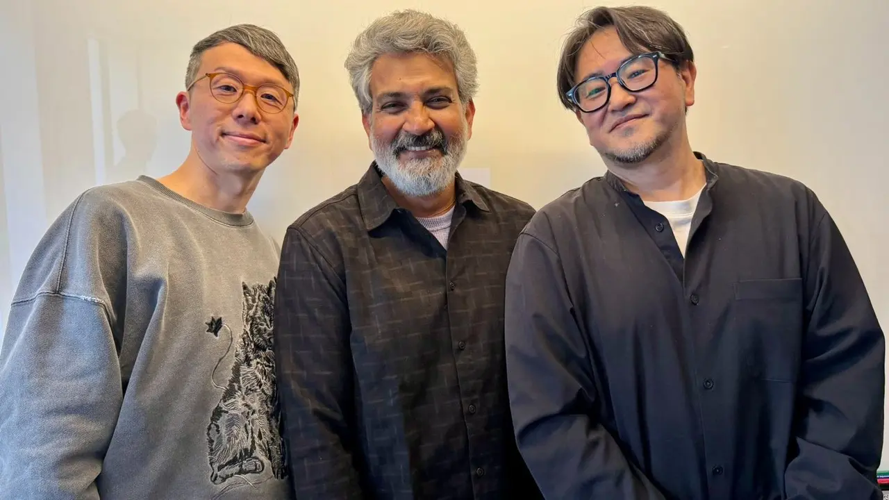 Rajamouli with anime creators