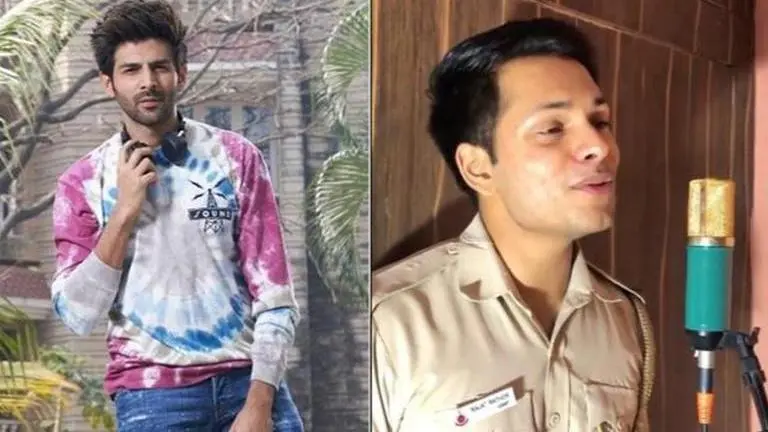 Kartik Aaryan praises cop who sang 'Tera Yaar Hoon Main', calls him 'Rockstar Policeman' Kartik Aaryan