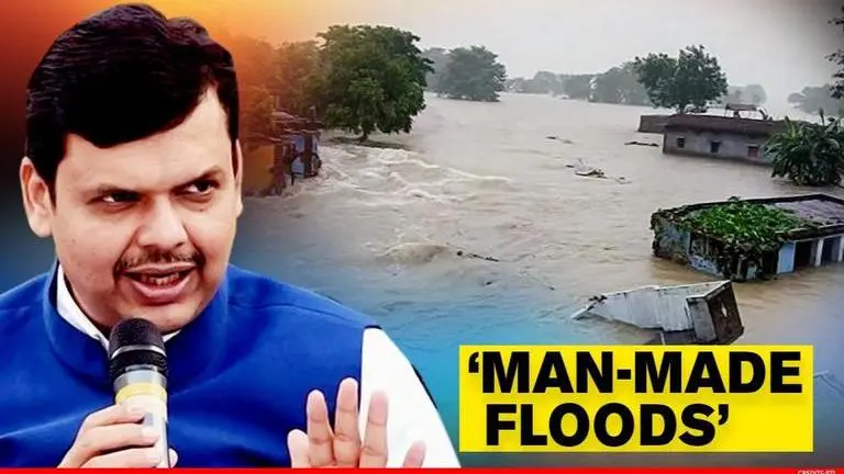 Fadnavis blames Maharashtra Govt for Vidarbha flood, says 'not a natural calamity' Fadnavis blames Maharashtra government for Vidarbha flood, says 'not a natural calamity'