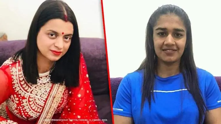 Tweets by Babita Phogat, Kangana's sister Rangoli spread hate: Maha man files complaint Babita Phogat