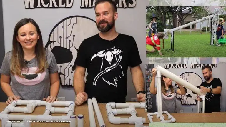 DIY Candy Slide to spook the Trick or Treat kids in COVID era; viewers find it 'inventive' diy candy slide