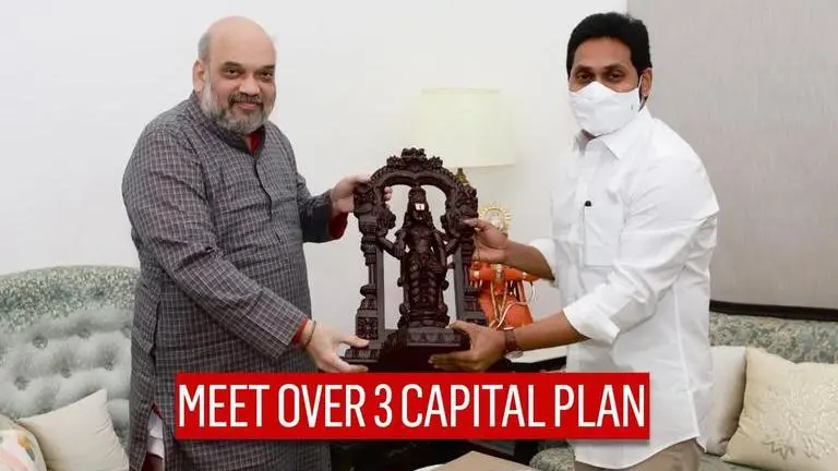 Andhra CM Jagan meets Amit Shah; urges Home Min to issue notification for 3 capital plan Jaganmohan Reddy
