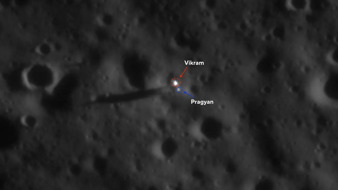 ISRO Captures Images of Chandrayaan-3's Vikram lander, Pragyan Rover ISRO
