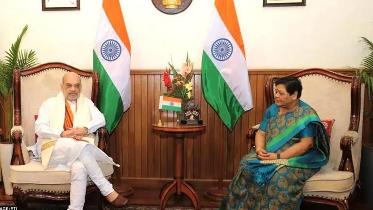 Manipur: Govt announces compensation package for those killed in clashes in the state Governor of Manipur Anusuiya Uikey and Union Home Minister Amit Shah