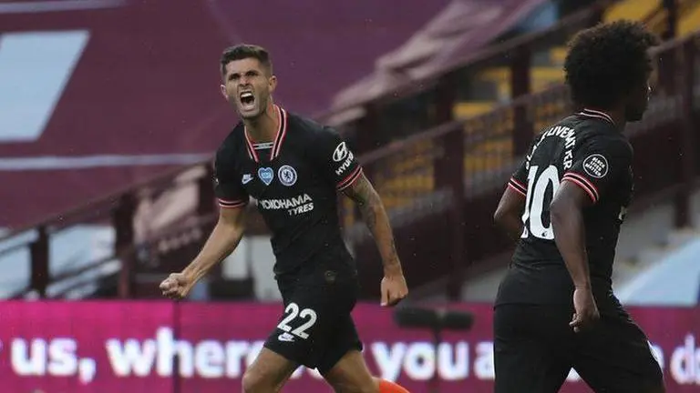 Chelsea come from behind to beat Aston Villa 2-1 in English Premier League Chelsea come from behind to beat Aston Villa 2-1 in English Premier League