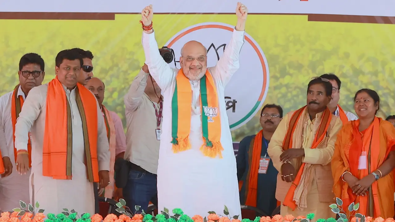 Union Home Minister and BJP leader Amit Shah during poll campaign