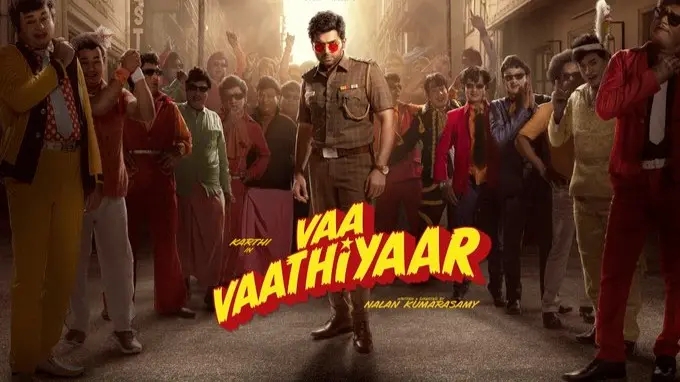 Karthi 26 Titled Vaa Vaathiyaar, First Look Poster From The Film Unveiled Karthi 26 poster