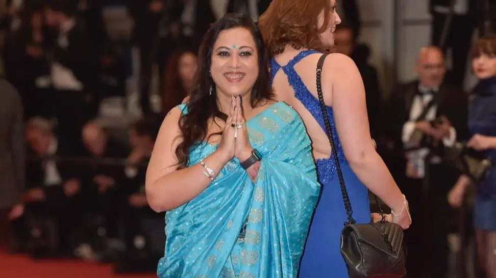 Assamese Designer Sanjukta Dutta Makes Cannes Red Carpet Debut, Showcases Indian Heritage Sanjukta Dutta at Cannes