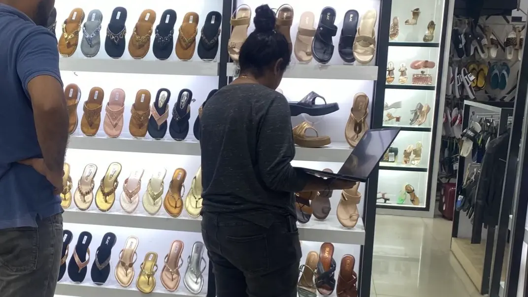 Viral Peak Bengaluru: Woman's Shoe Shopping During Meeting Sparks Work-Life Balance Debate Woman's Shoe Shopping During Meeting Sparks Work-Life Balance Debate