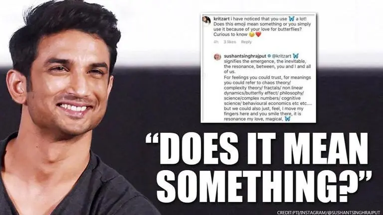 Sushant Singh Rajput's fan once asked him about his much-used emoji; he had amazing answer Sushant Singh RajputSushant Singh Rajput's fan once asked him about his much-used emoji, he had amazing answer